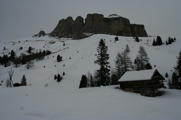 w drodze na Paso Sella